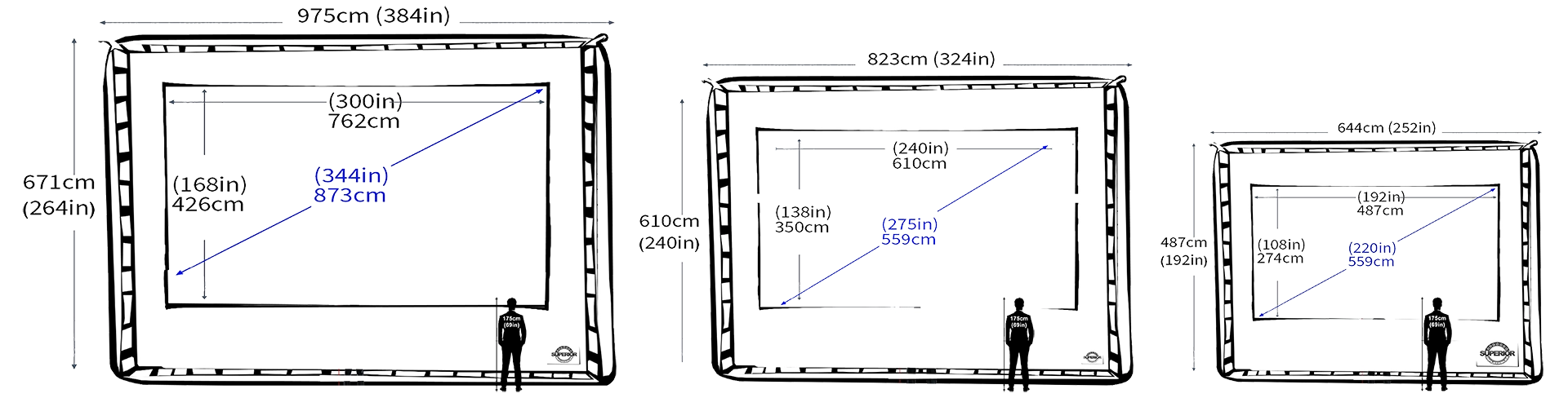 compare large outdoor movie event screen sizes Large Outdoor Movie Screen Event Rental