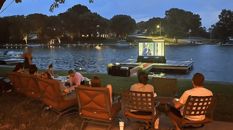 Small Outdoor Movie Screen Event Rental