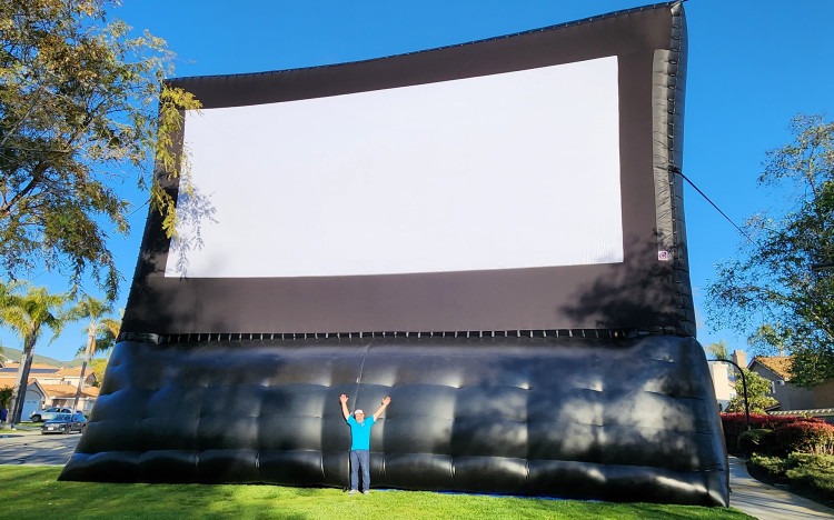 40'x17' (522 Picture) Inflatable Drive-in Movie Projection 