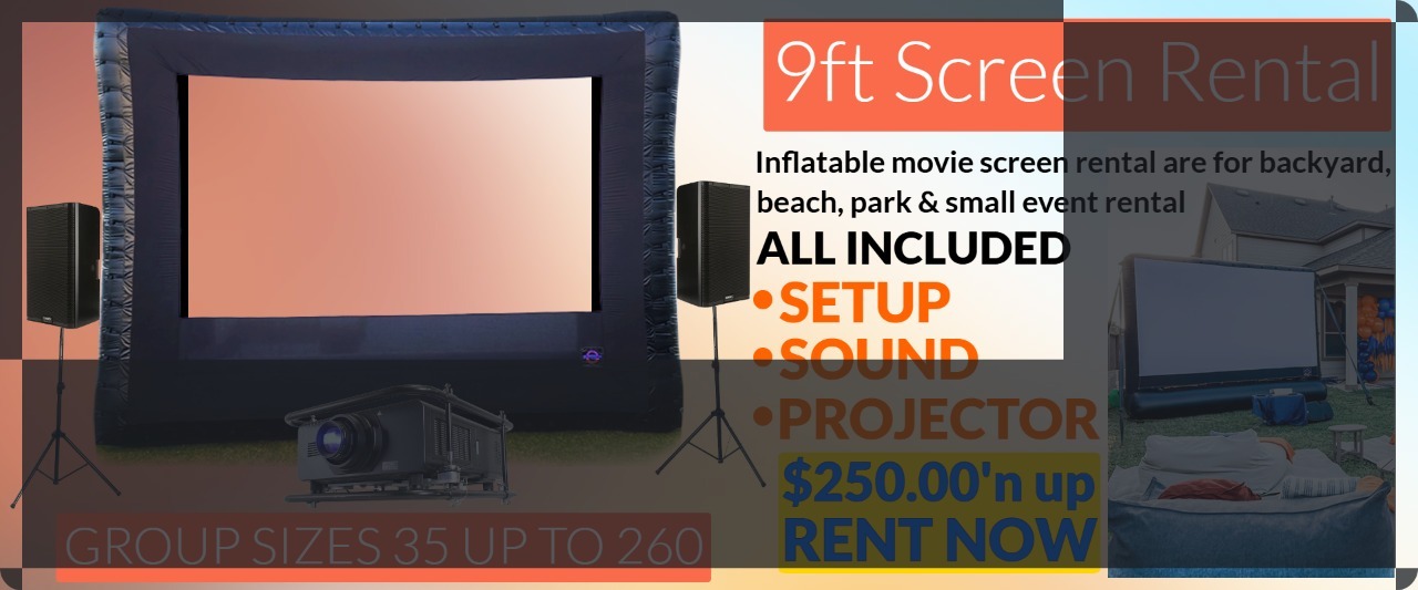 ls project 3 slide 1 XLarge Outdoor Movie Screen Event Rental